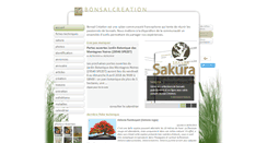 Desktop Screenshot of bonsai-creation.com