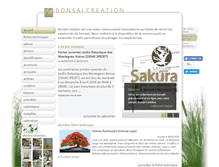 Tablet Screenshot of bonsai-creation.com